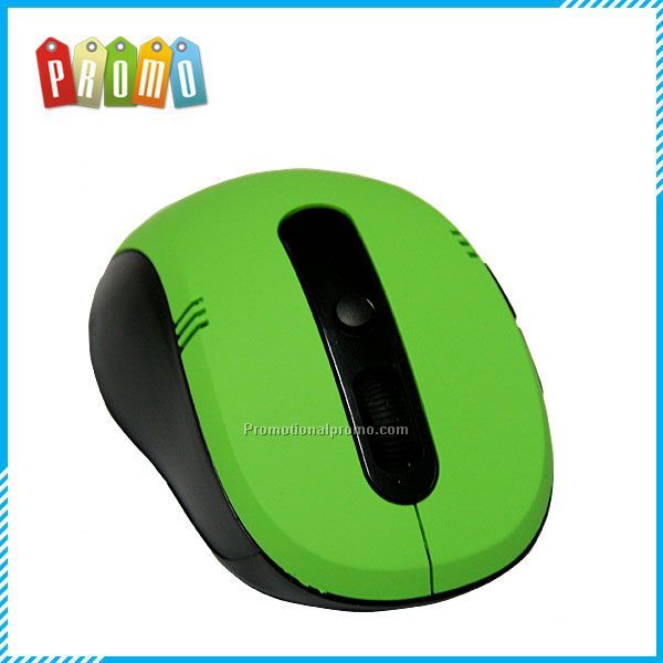 Green colro mini 2.4g wireless optical mouse driver, sample is available, matt surface optical mouse