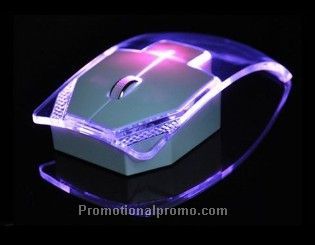 Oempromo luminous lights 2.4G computer transparent wireless mouse