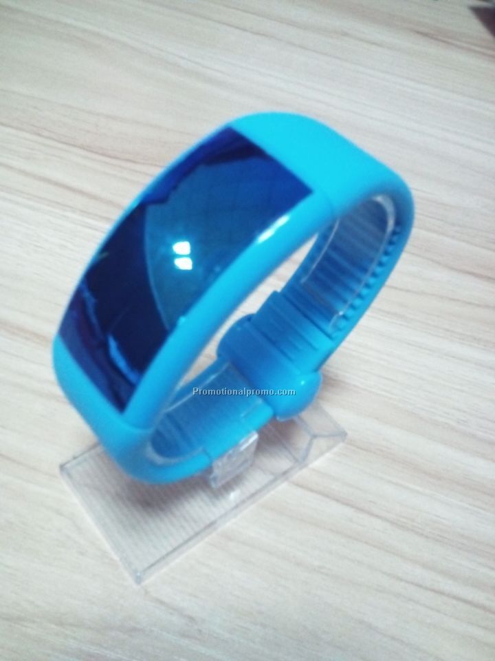 Fashionable Touch button wrist LED watch with 3D pedometer Sensor