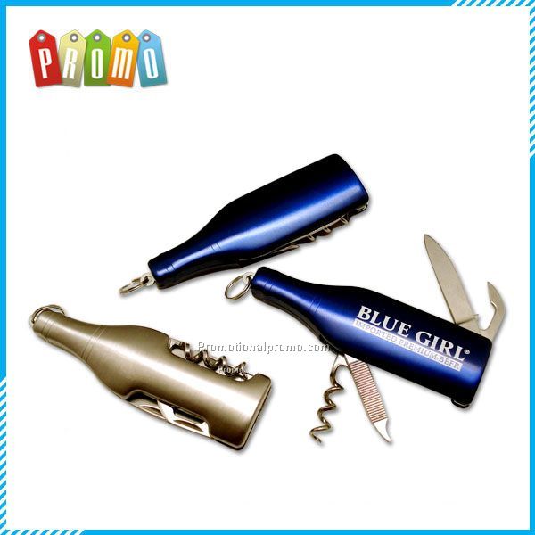 Bottle shape knife keychain