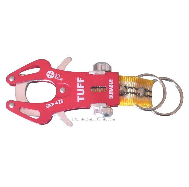 Multifunctional Aluminium Carabiner Camp Snap Clip Tiger buckle