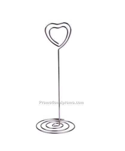 Metal Heart-Shape Name Name Card Holder
