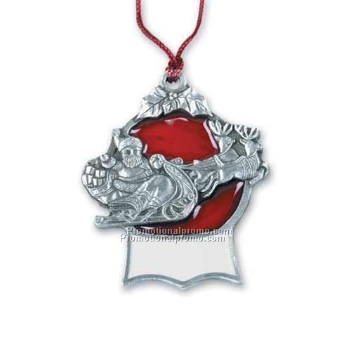 3D Solid Pewter Ornament