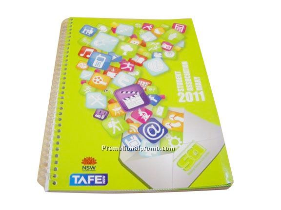 Plastic Spiral Business notebook