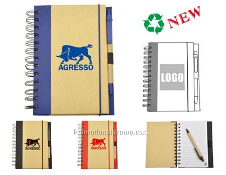 ECO-friendly Notebook with Ball Pen