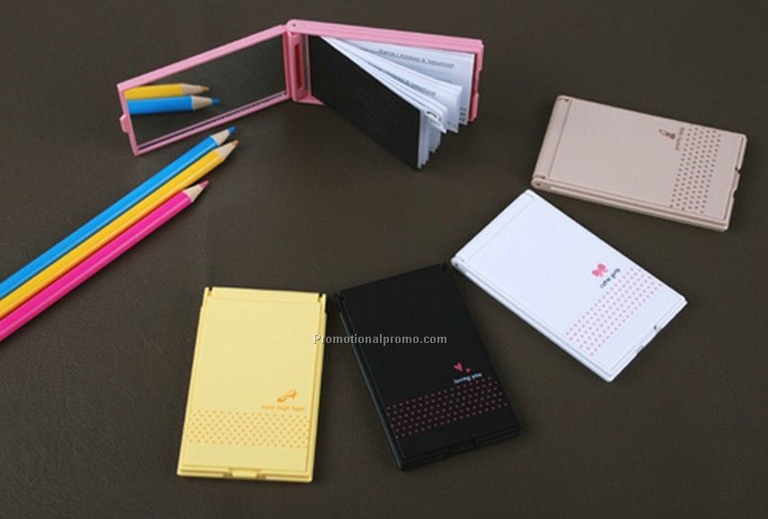 Portable Telephone & Address Book With Mirror