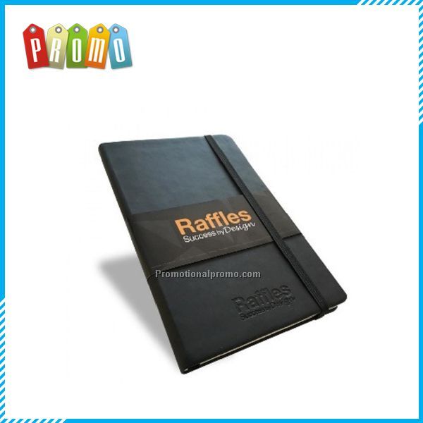 A5 PU Leather Notebook with Paper Sleeve