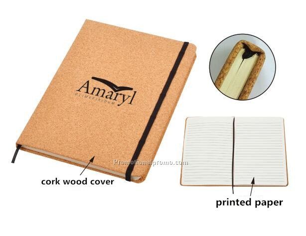 Cork Wood Cover Notebook