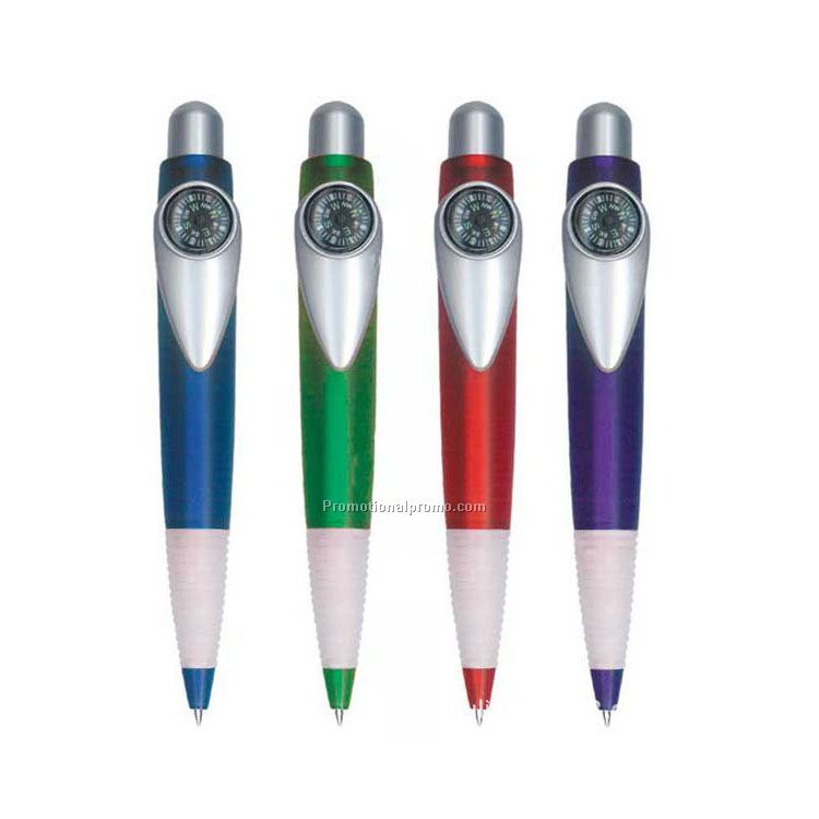 Plastic Pen With Compass