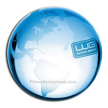 Optical Crystal Globe Paperweight
