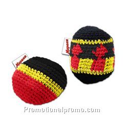 Knitted acrylic hacky ball