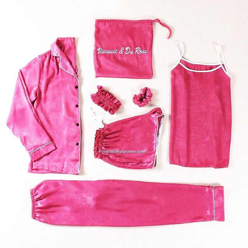 OEM logo mulberry silk leisure wear suit