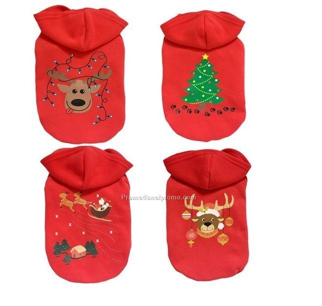 Promotional cotton christmas dog clothes