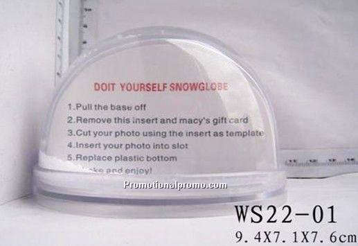 Snowball with photo insert (your own image)