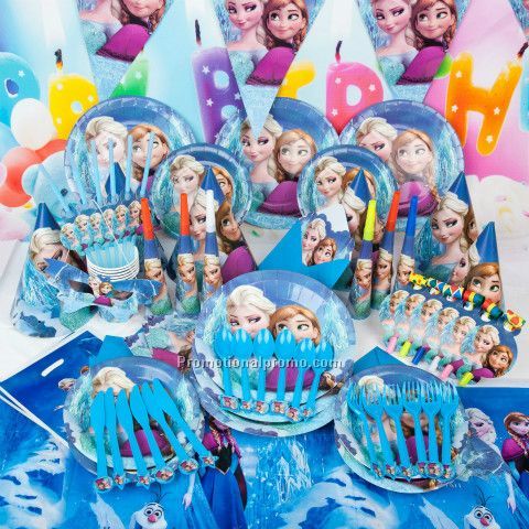 Themed paper birthday set