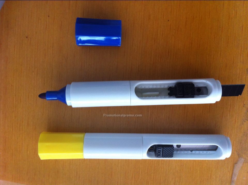 Highlighter With Graphic Knife Box Cutter