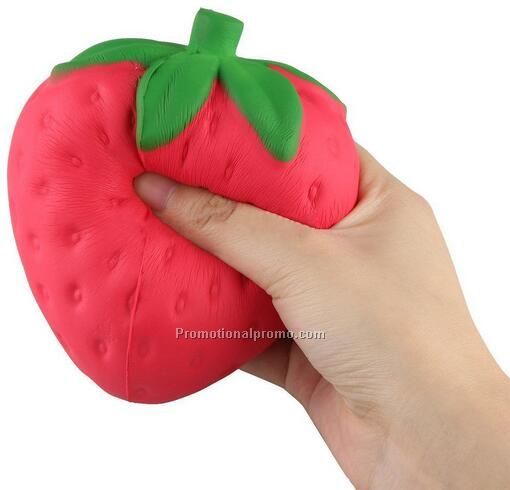 Zeroyoyo Strawberry PU slow rising bun toy