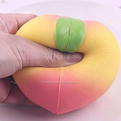 Customized Peach Slow Rising PU slow rising bun toy