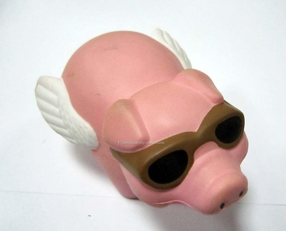 Flying Pig pu stress reliever, PU Stress Pig