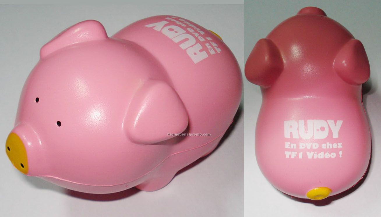 Pig Stress Toy, PU pig stress reliever