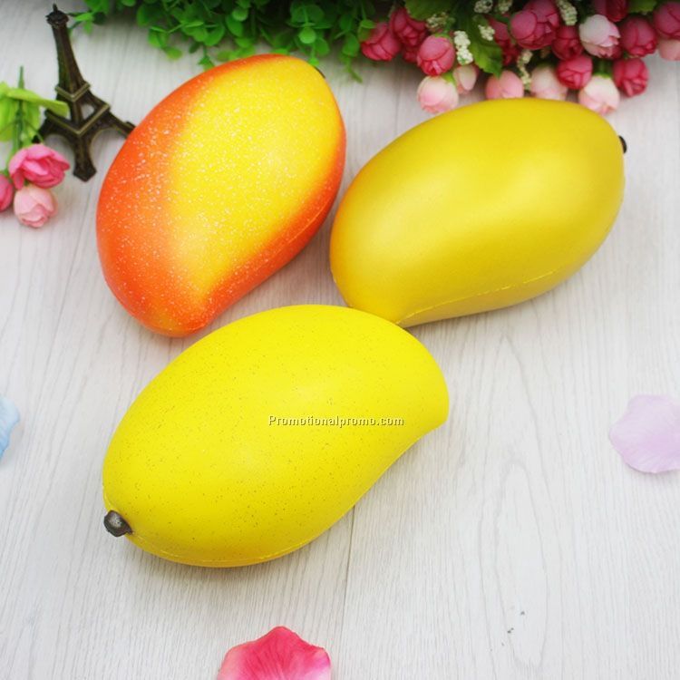 16cm Kawaii Jumbo Mango Squeeze Elasticity Scented Cute Strap Slow Rising Toy Gift