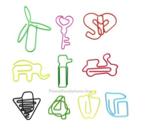 Featured shaped paper clips