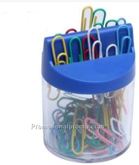 Trapexoid Psperclip Holder Cylindrical Paperclip Holder