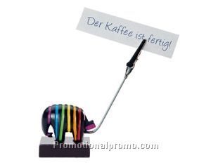 Customized Elephant Resin Memo Clip