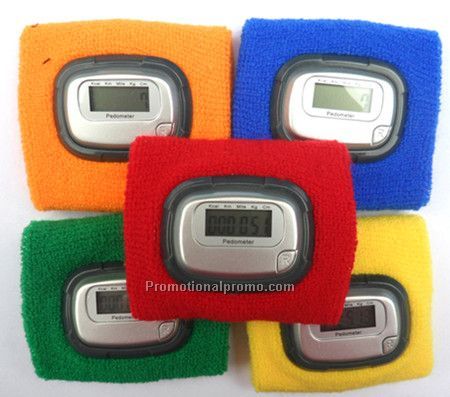 Wristband pedometer