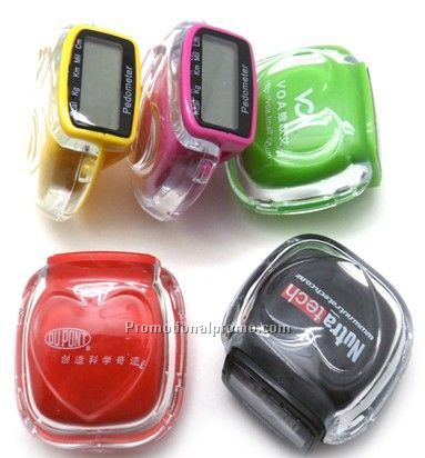 heart-shape pedometer with a stopwatch