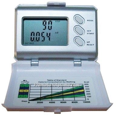 Fat analysis test and pedometer