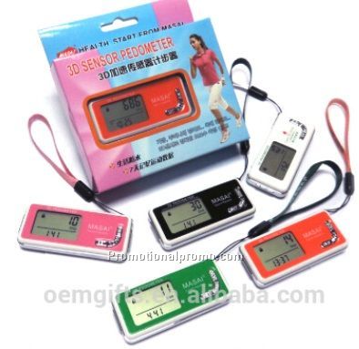 ABS Waterproof 3D Multifunctional Pedometer