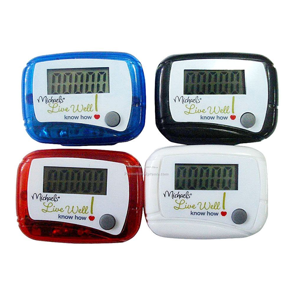 Plastic Single function pedometer, OEM electronic digital pedometer, Step counter