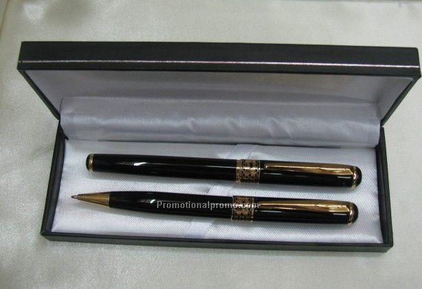 Cheap ballpoint pen and Ink pen gift box set
