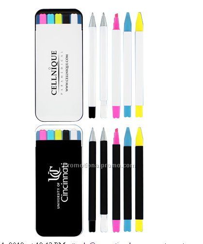 5 in 1 highlighter set