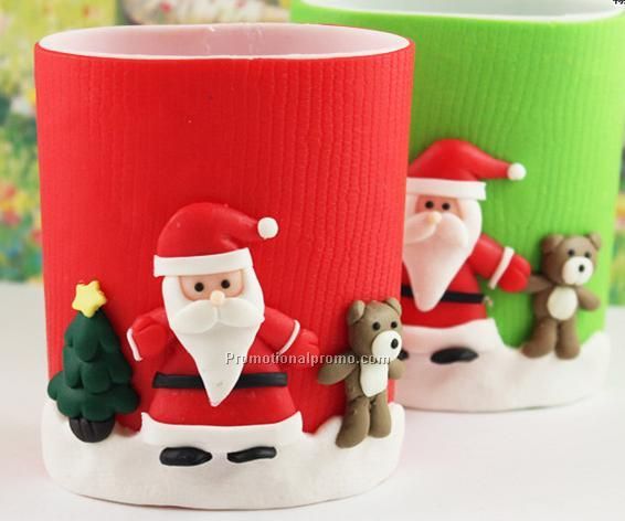 Santa Claus pen container