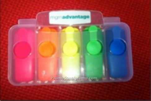 Cartridge Holding 5 mini highlighter pen