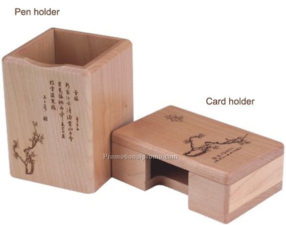 Wooden Pen Holder