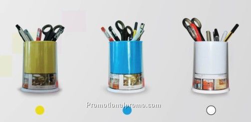 Auto-turning advertising pencil holder plastic