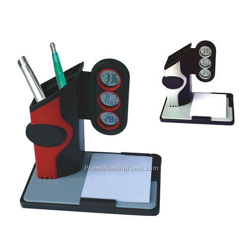 New design pencil vase, pen stand Pen Holder clock calendar