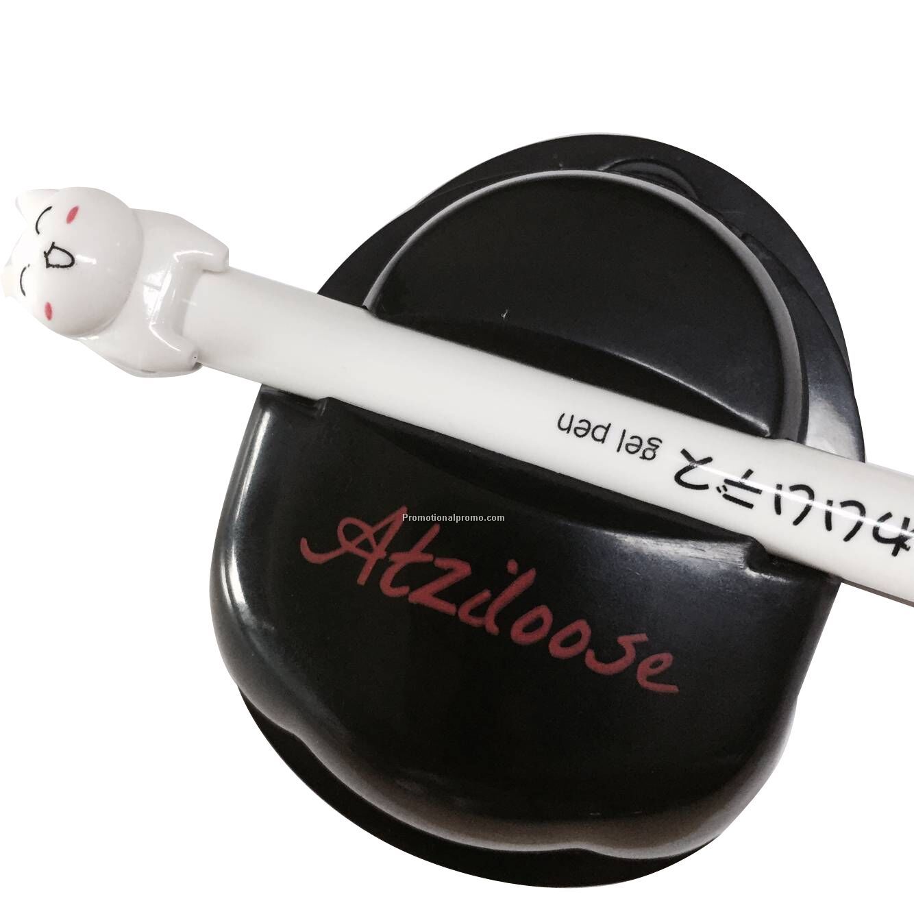 Printing logo pen holder with paper clip