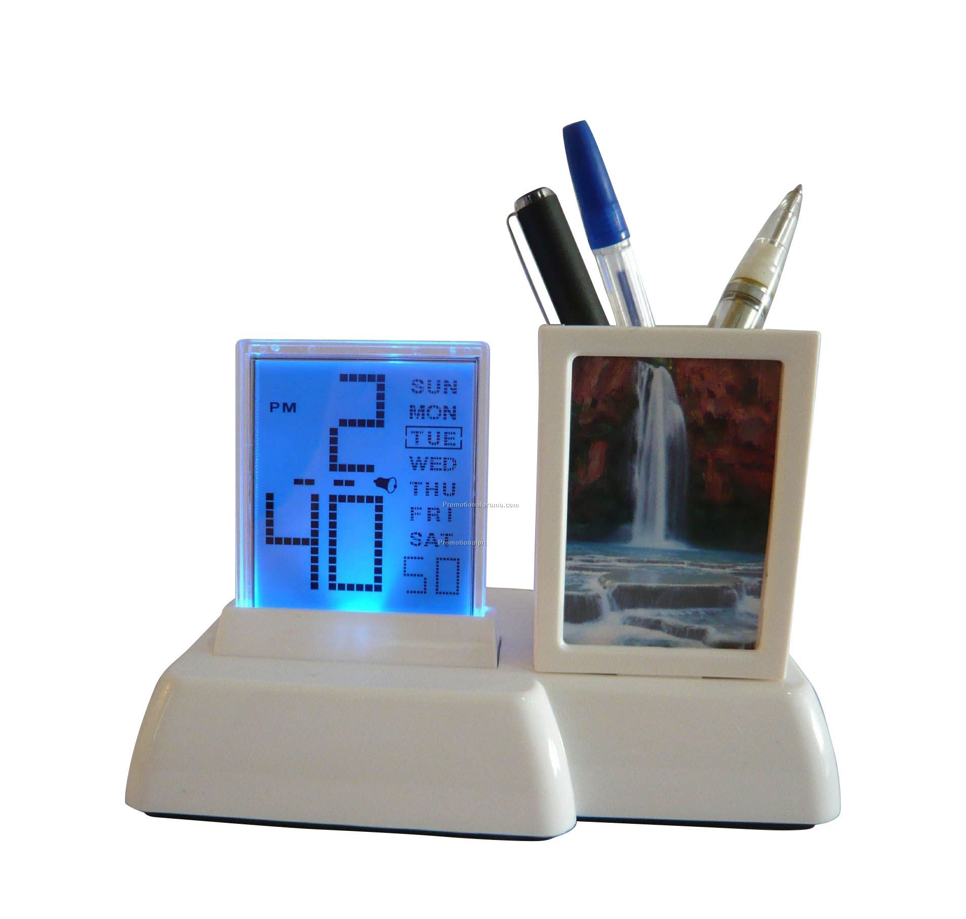 Calendar pen holder