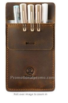 Soft PU Luxury Pencil Holder Vintage Pen Sleeve Pouch Lanyard Vertical Pen Holder Leather Pouch