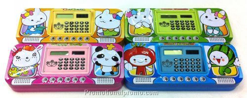 Hot cartoon Pencil box with caculator