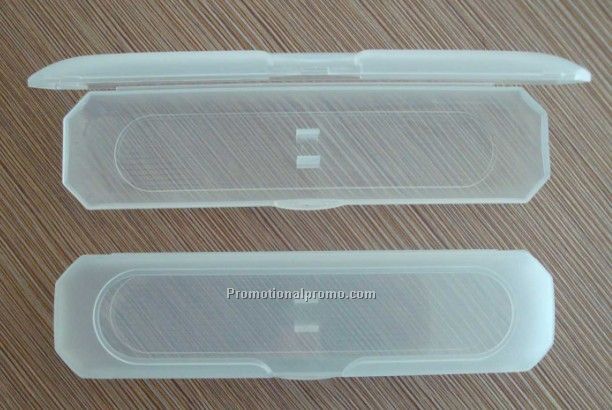 White plastic pen box