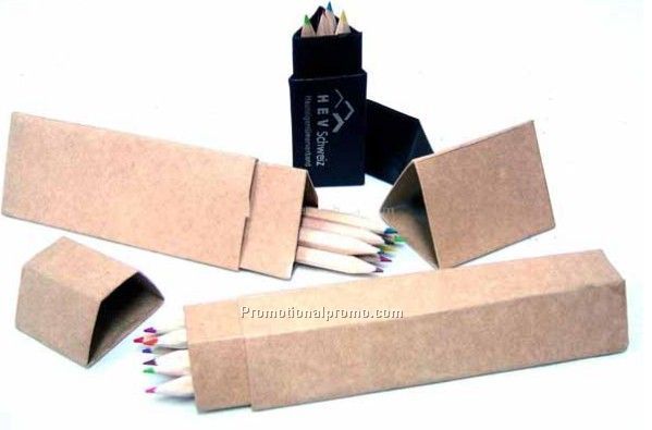 12pcs Color Pencil With Kraft Paper Box