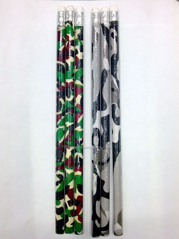 ACU Digital Camo Wooden Pencil with Eraser