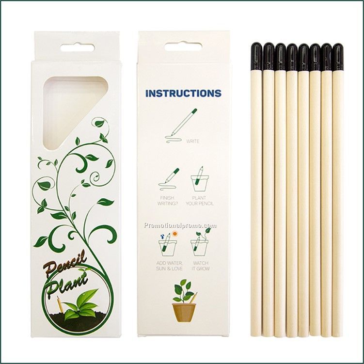 Budding pencil planting seed pen cute creative pencil personality gift pen Stationery basswood marosewood custom