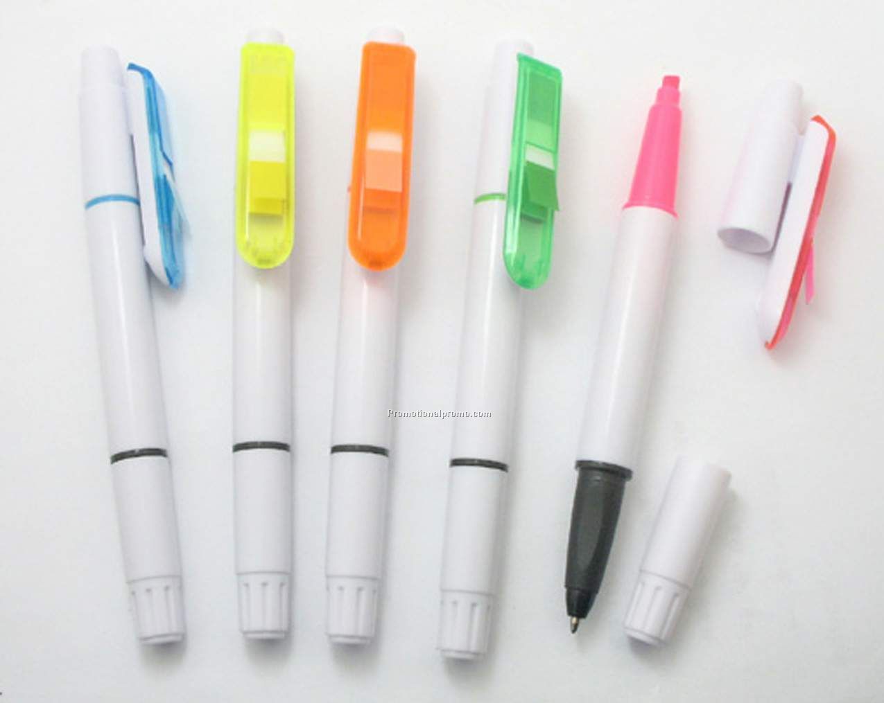 Highlighter and ballpoint pen