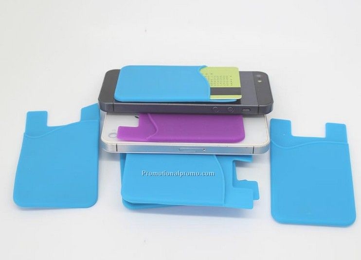 Silicone Mobile phone ID card holder